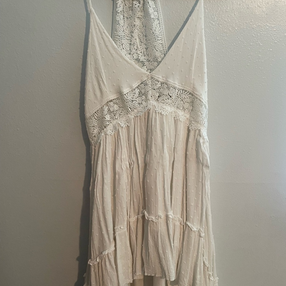 Joyfolie Cream High Low Dress